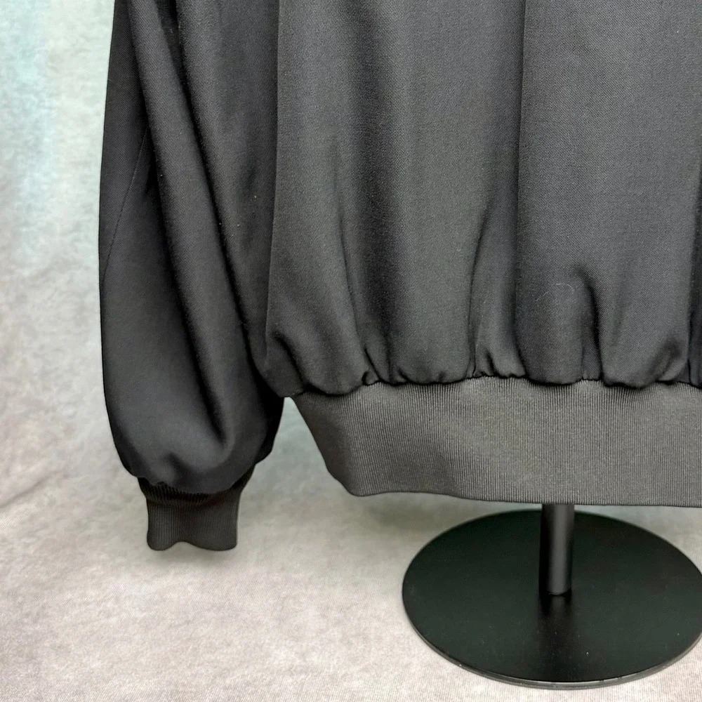 Neptune Garment Co Mens Bomber Jacket Black Wool Blend Thinsulate Size 44 Reg